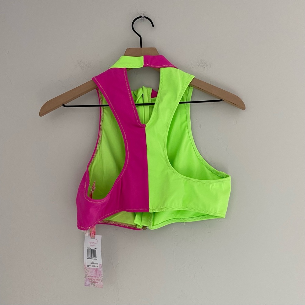 Hurley X Loveshackfancy Solid Blocked High Neck T… - image 7